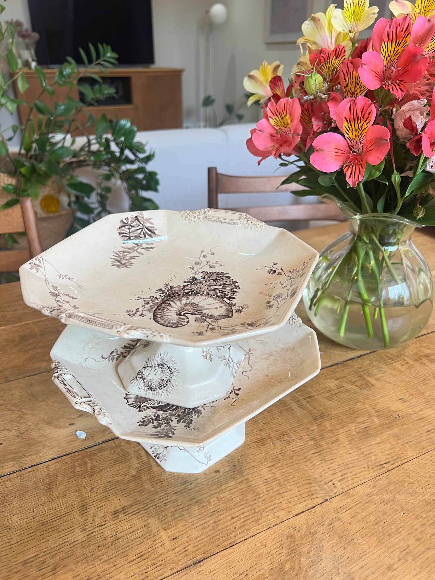 Deux compotiers Wedgwood, anglais, modèle Neptune, les deux sont en parfait état.