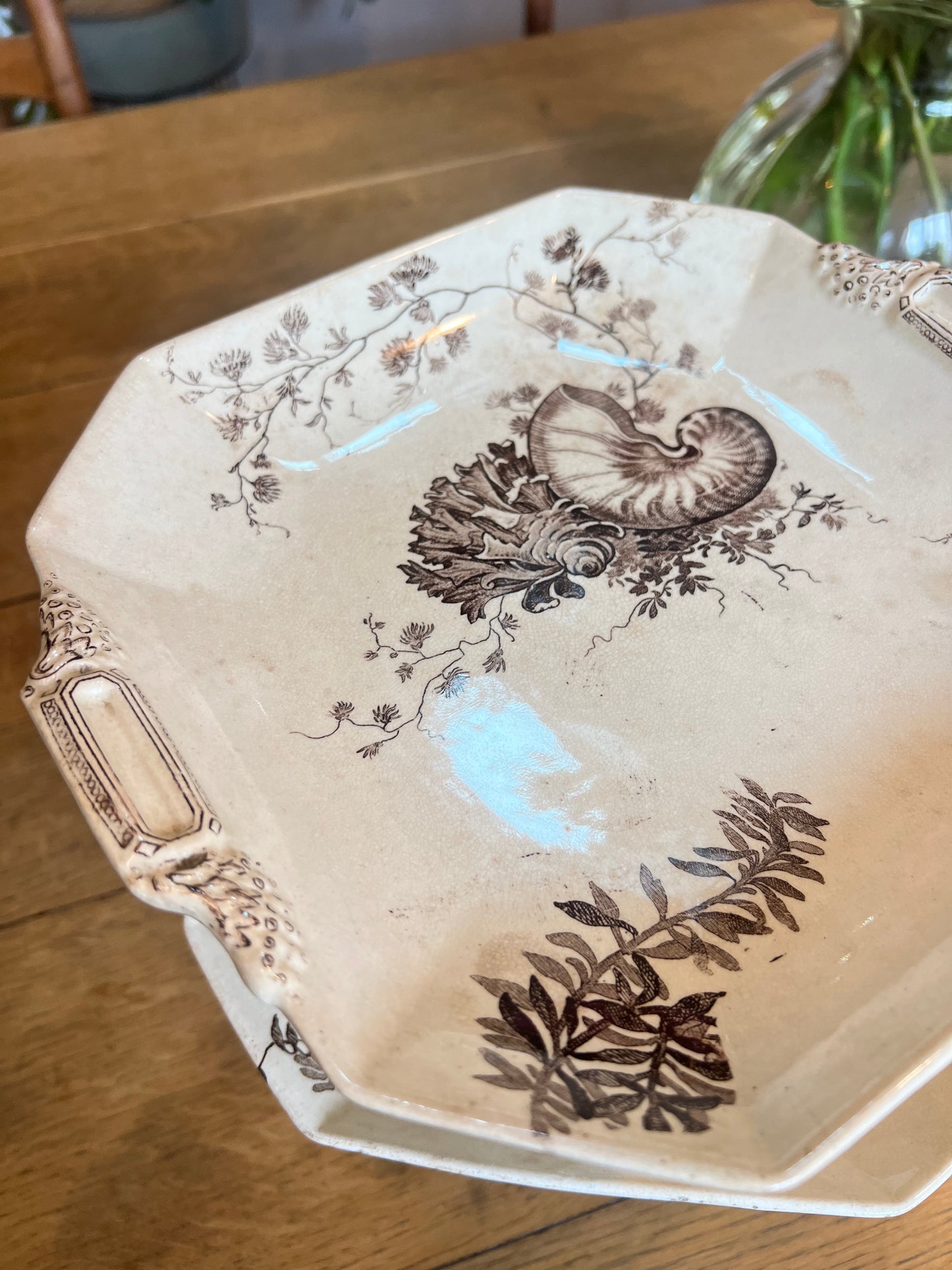 Deux compotiers Wedgwood, anglais, modèle Neptune, les deux sont en parfait état.