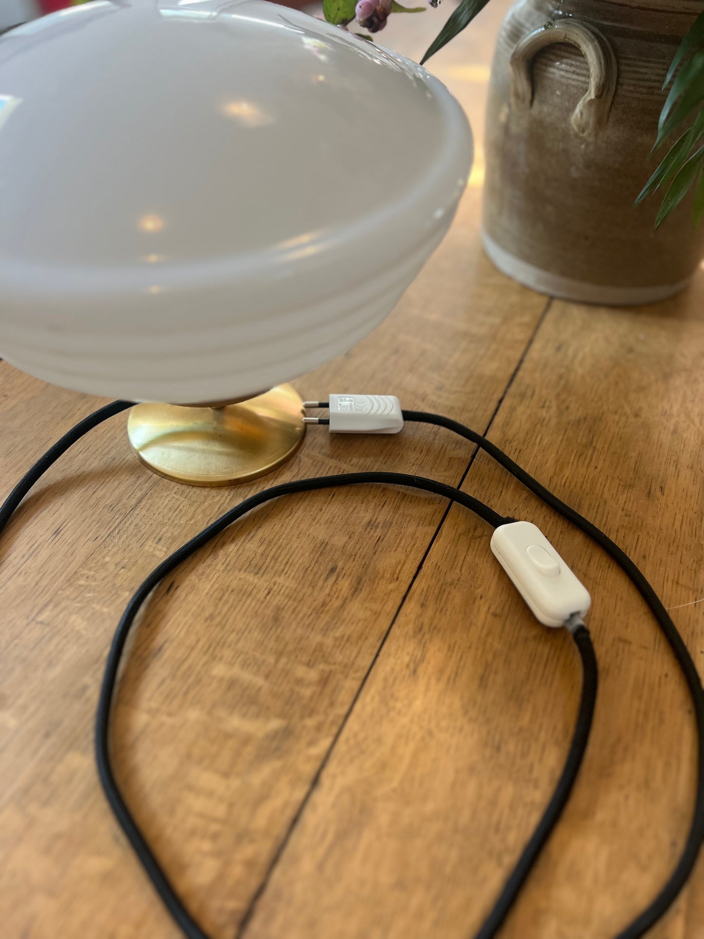 Lampe à poser, douille e27, création unique, électricité neuve.