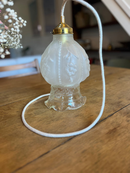 Suspension, douille e27, création unique, électricité neuve.