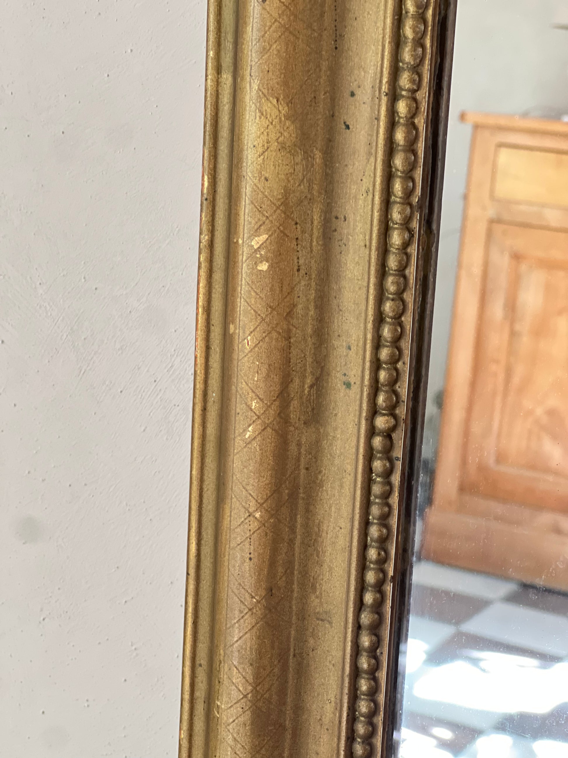 Miroir louis philippe doré, très bon état général.