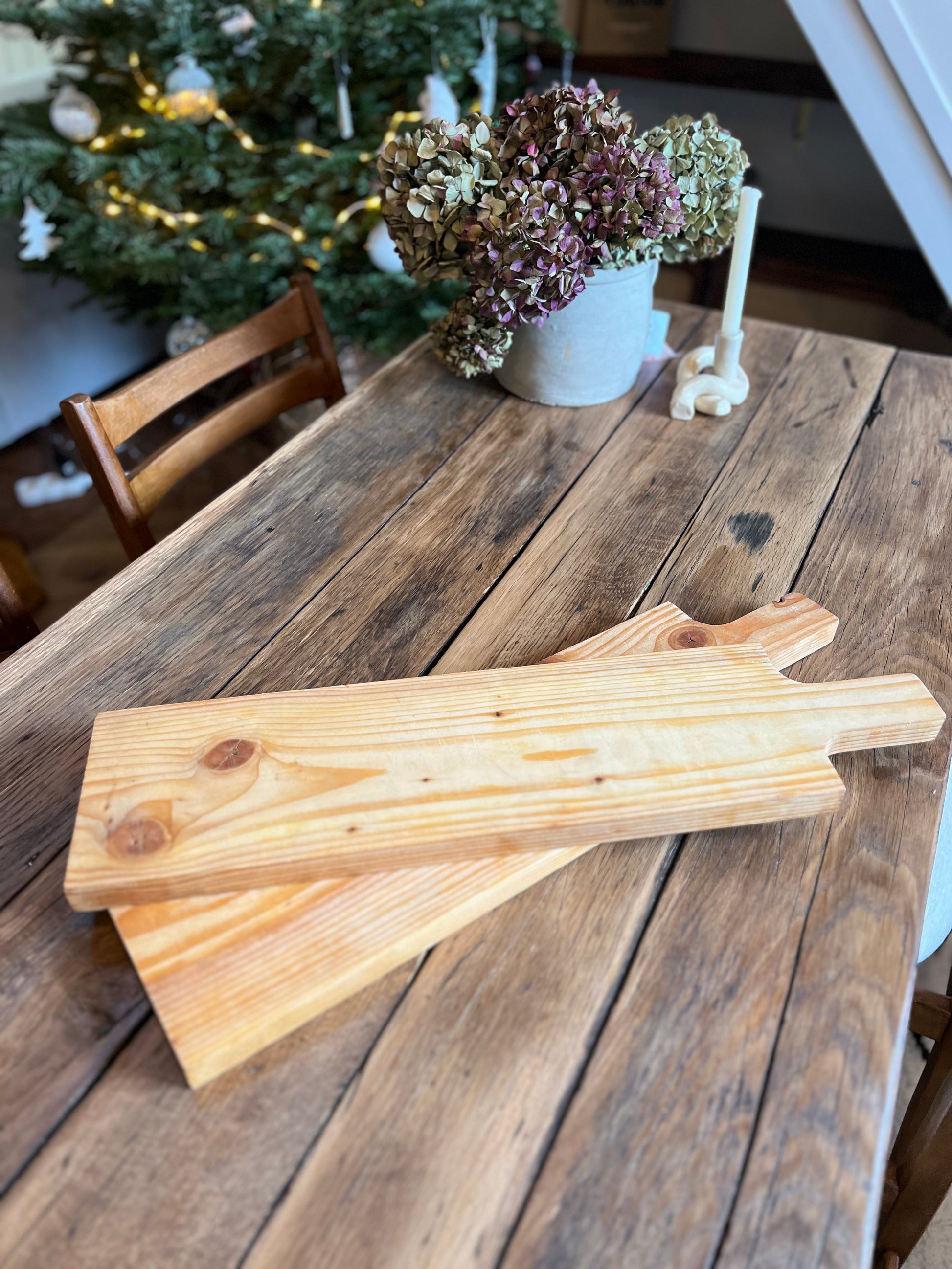 Planches à découper en pin, à utiliser comme planche à découper ou planche de présentation.